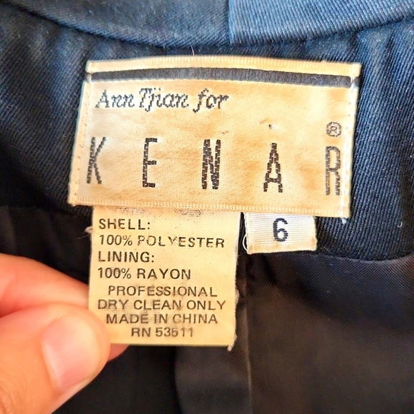 Kenar Single Button Black Blazer - Picture 3 of 4